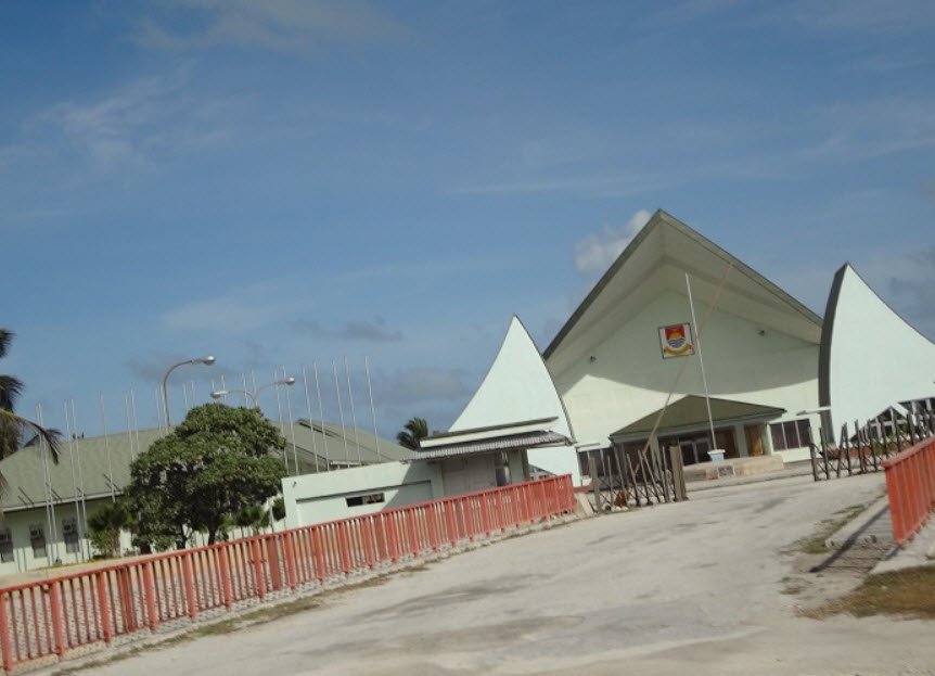 Kiribati Parliament House, Ambo, South Tarawa, Kiribati